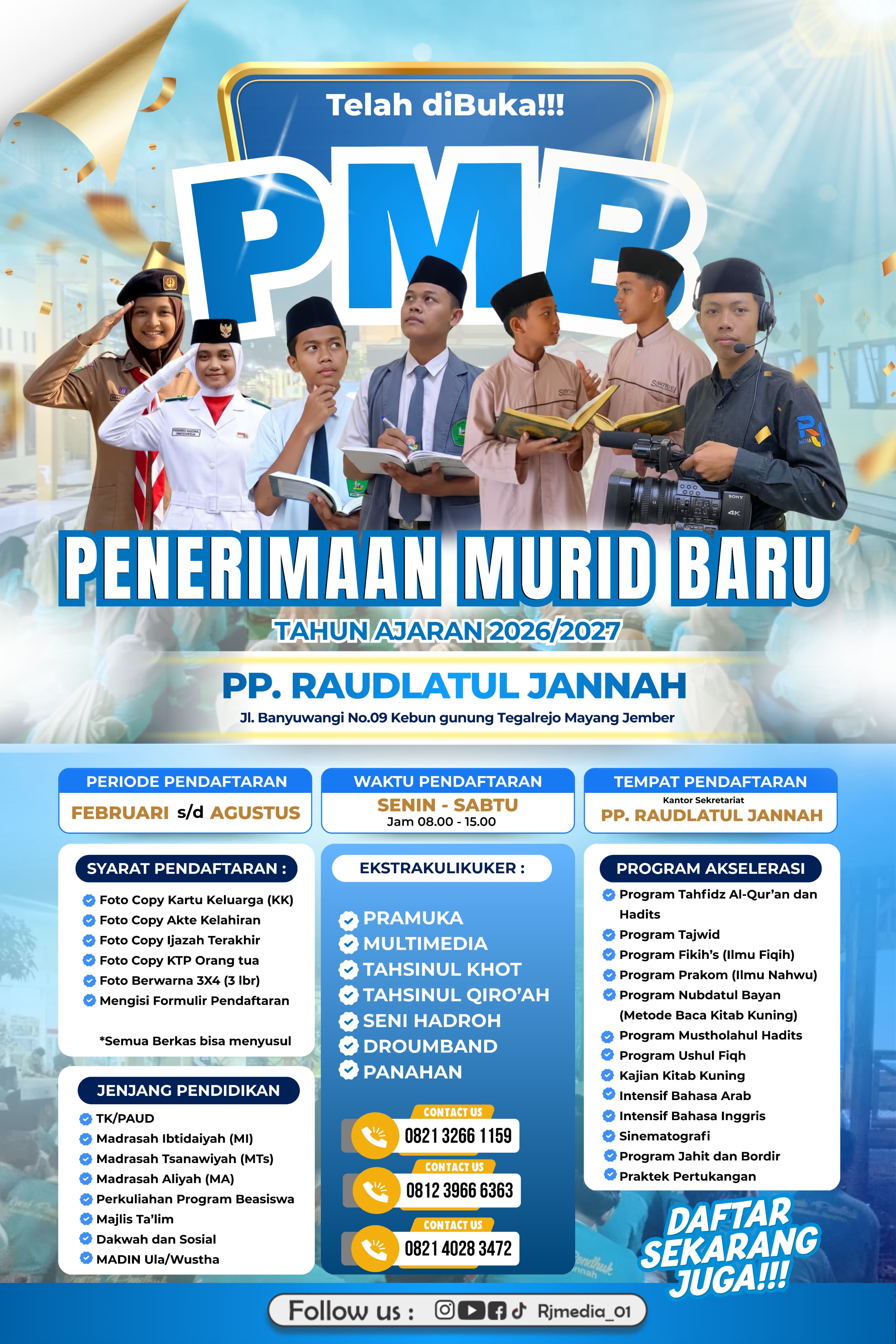 PENERIMAAN SANTRI BARU PP RJ